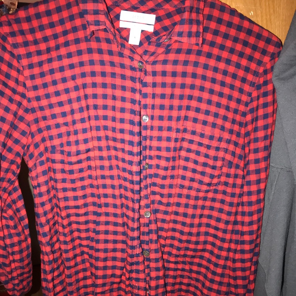J. Crew plaid flannel